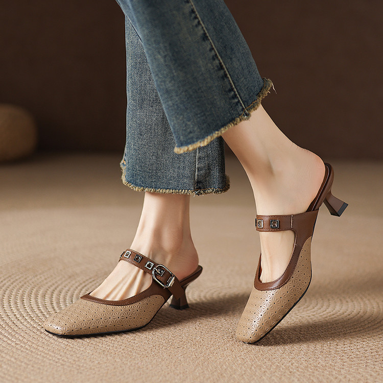 Women's Closed Toe Chunky Heel Slippers Summer 2026 - Style i.html